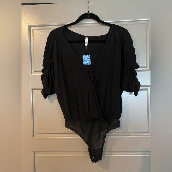 NWT Free People Intimately FP Cleo Bodysuit Black XS - Picture 3 of 10